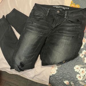 American Eagle black skinny jeans